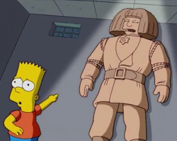 Bart with the Golem