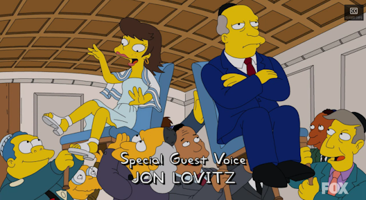 Superintendent Chalmers is not happy at his daughter's Bat Mitzvah party