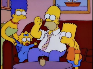 Homer spins the droodle